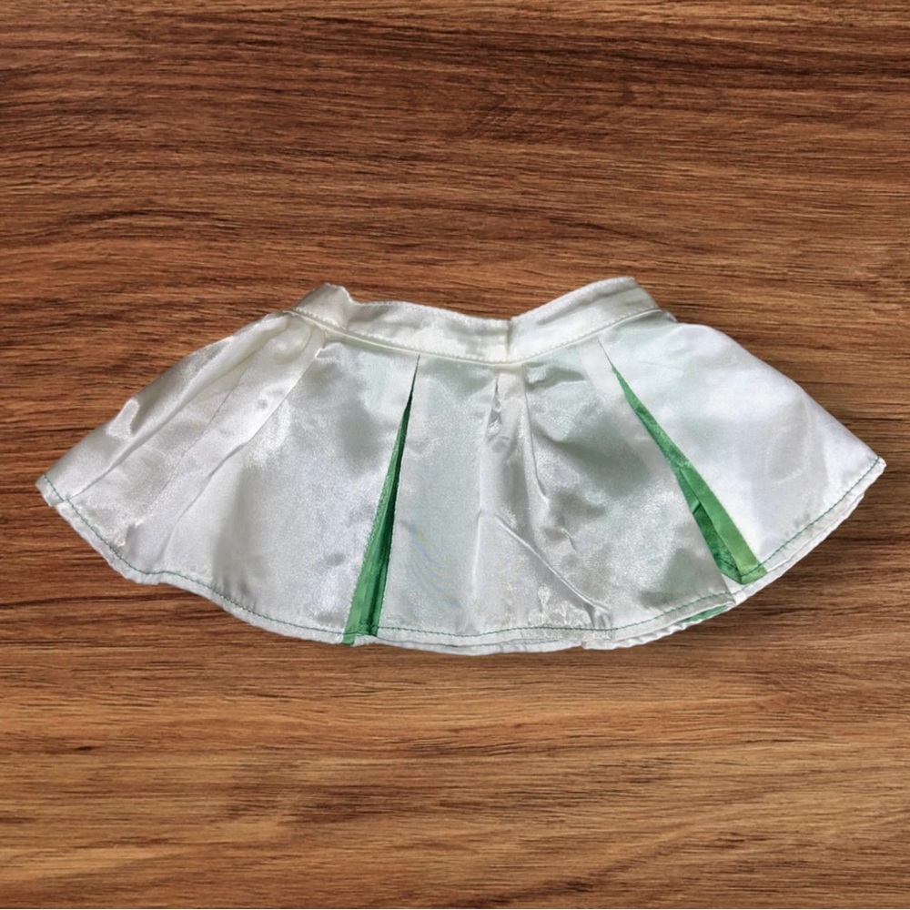 Vtg Cabbage Patch Cheer Skirt Doll Green & White Clothes Coleco 1980’s